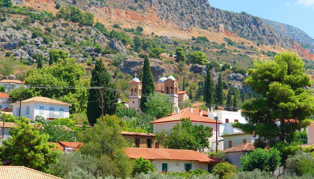 Xenonas Chrisso Hotel Delphi Bagian luar foto